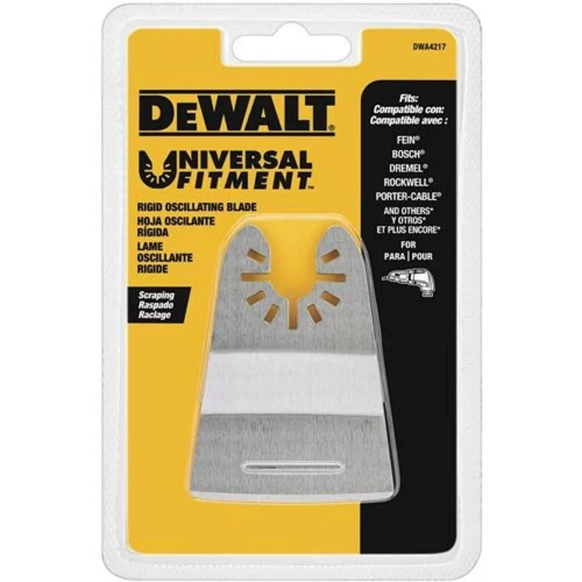 Cuchilla raspadora rígida para herramienta oscilante DeWalt