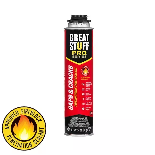 GREAT STUFF PRO Gaps and Cracks 24-oz Spray Gun Indoor/Outdoor Spray Foam Insulation