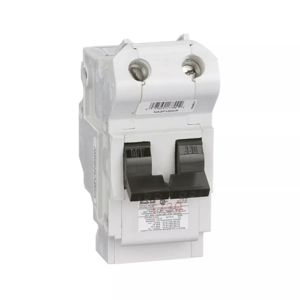 Schneider Electric 125A 2P Na Breaker