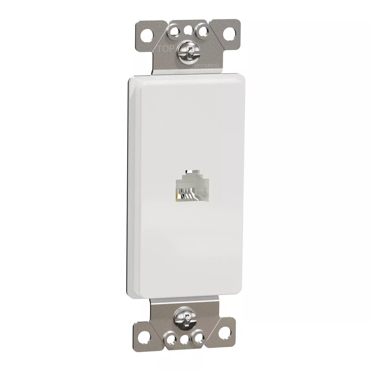 Schneider Electric Square D Tel Rj11 4P4C Strap Wh