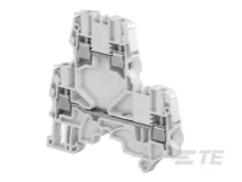 ZS4-D2 Screw Clamp Terminal Block - Double Deck, Grey